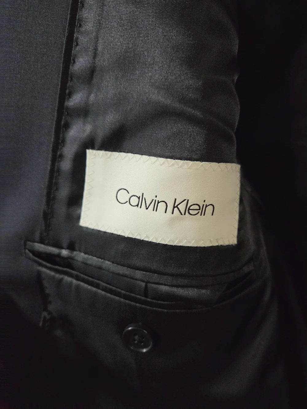 Calvin Klein Navy Suit Coat 42S Slim fit